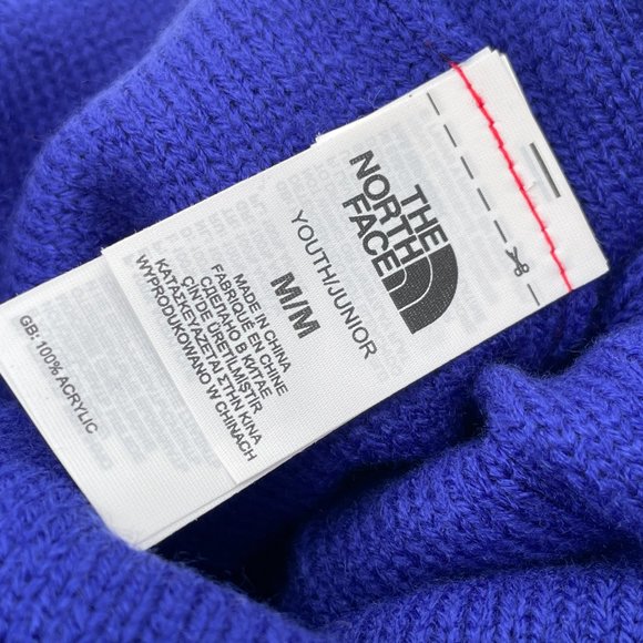 The North Face Beanie Youth/Junior Boys Blue Beani - Picture 7 of 7